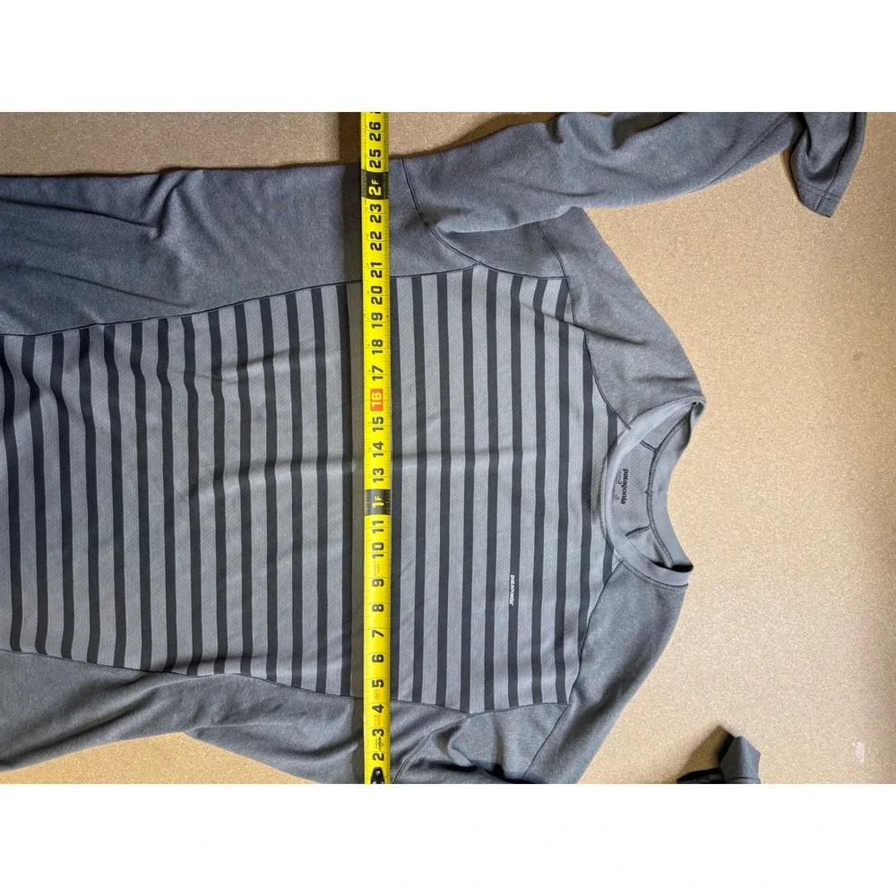 Patagonia Capilene 3 Midweight Crew Neck Striped Base Layer Mens XXL Grey 44425 - Picture 6 of 8